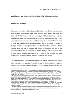 André Breton, surrealism and Mexico, 1938