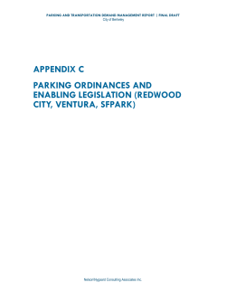 APPENDIX C PARKING ORDINANCES AND ENABLING