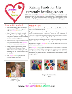 Raising funds for kids currently battling cancer.