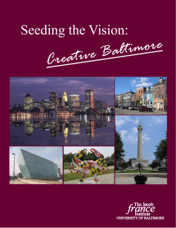Creative Baltimore Report