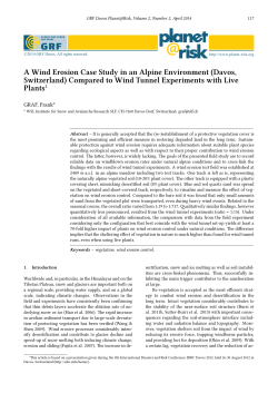 A Wind Erosion Case Study in an Alpine Environment