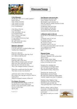 Dinosaur songs