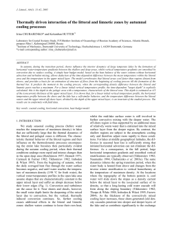 Thermally driven interaction of the littoral and limnetic zones by