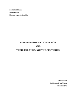 Draft 6: The use of lines in information design over the