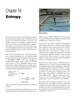 Ch 18 Entropy