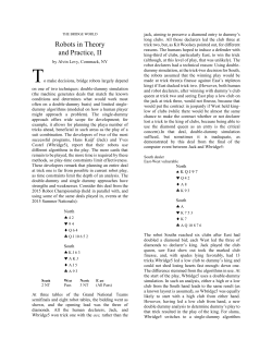 Robots in Theory and Practice, II