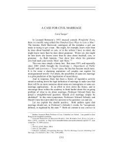 a case for civil marriage