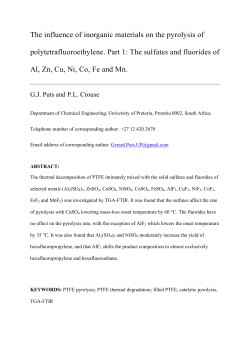 The influence of inorganic materials on the pyrolysis of