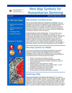New Map Symbols for Humanitarian Demining