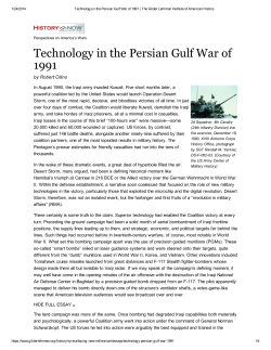 Technology in the Persian Gulf War of 1991
