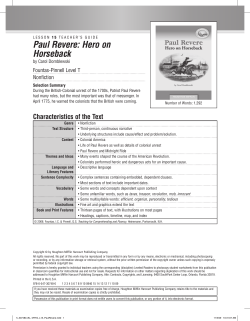 Paul Revere: Hero on Horseback