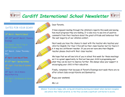 Cardiff International School Newsletter