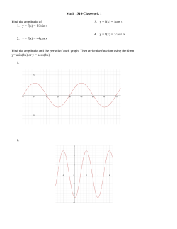 1. y = f(x) - Lone Star College