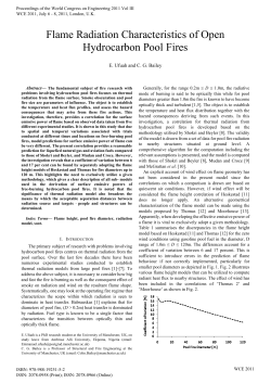 Flame Radiation Characteristics of Open Hydrocarbon Pool