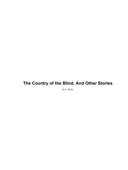 The Country of the Blind, And Other Stories