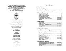 the episcopal diocese of arkansas journal of the 134th annual