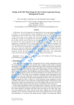 Design of 40 URT Heat Pump for the Vertical Aquarium