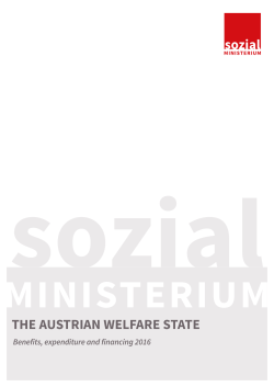 The Austrian Welfare State. Benefits