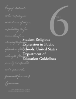 Student Religious Expression in Public Schools: United States