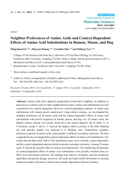 Neighbor Preferences of Amino Acids and Context
