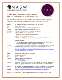 (NPN) Celebrate Social Work Month 2010