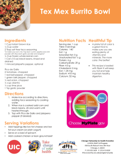 Tex Mex Burrito Bowl