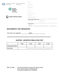 Gastrin Secretin Stimulation Test