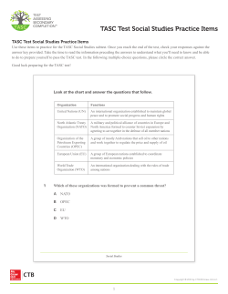 TASC Test Social Studies Practice Items
