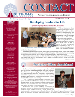 fall 2012 October 26.indd - Saint Thomas University