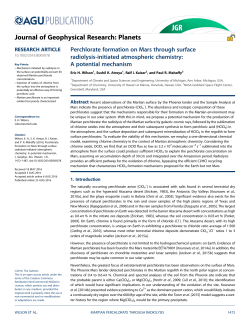 Perchlorate Formation on Mars Through Surface Radiolysis