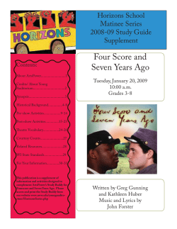 Four Score and Seven Years Ago - University of Wisconsin Whitewater