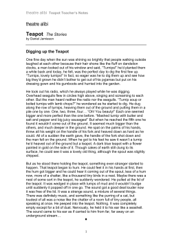 teapot stories - Theatre Alibi