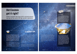 Did Einstein get it right?