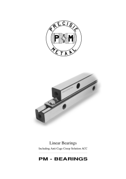 PM Linear Bearings - PM