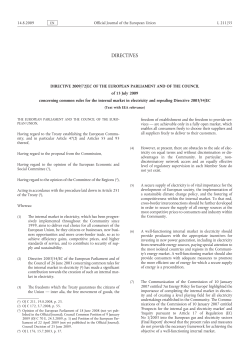 Directive 2009-72-EC - Association of Issuing Bodies