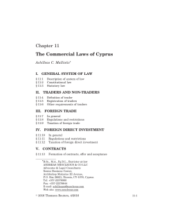Chapter 11 The Commercial Laws of Cyprus