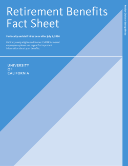 Retirement Benefits Fact Sheet