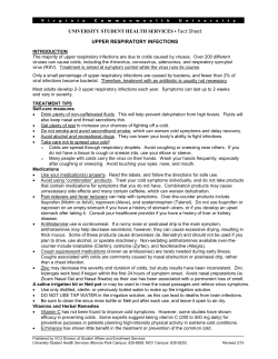 Upper Respiratory Infections