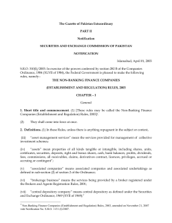 NBFC (Establishment and Regulation) Rules, 2003