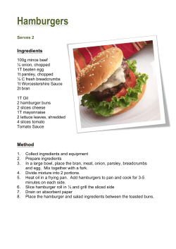 Hamburgers - Chefs in Action