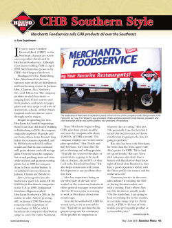 Merchants Foodservice sells CHB products all over