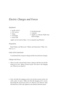 Electric Charges and Forces