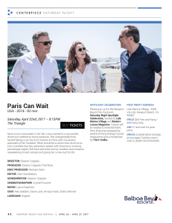 Paris Can Wait - The Newport Beach Film Festival