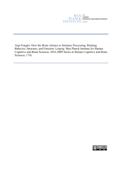 How the Brain Attunes to Sentence Processing