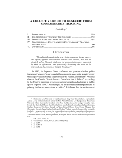 a collective right to be secure from unreasonable tracking