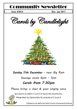 Community Newsletter - District Council of Karoonda East Murray