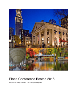 Plone Conference Boston 2016