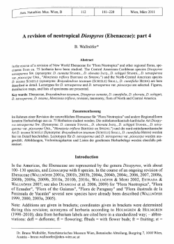 A revision of neotropical Diospyros (Ebenaceae): part 4