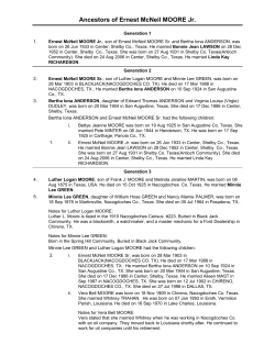 Ancestors of Ernest McNeil MOORE Jr.