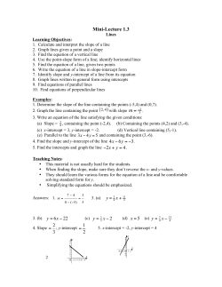 Mini-Lecture 1.3 3 xy